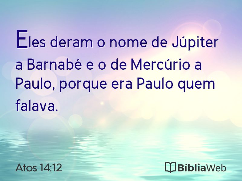 Atos 14:12 em imagem para compartilhar