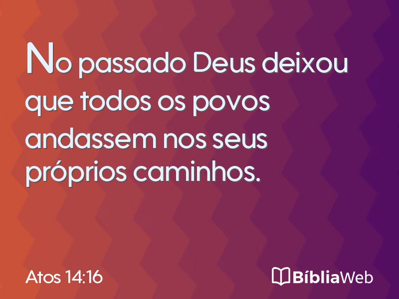 Atos 14:16 em imagem para compartilhar