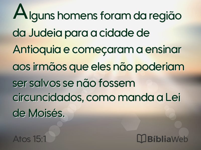 Atos 15:1 em imagem para compartilhar