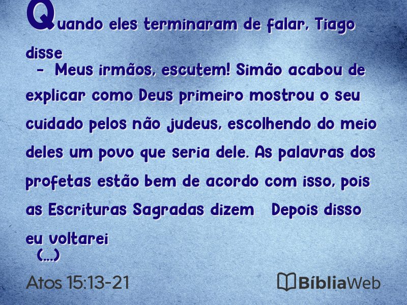 Atos 15:13-21 em imagem para compartilhar
