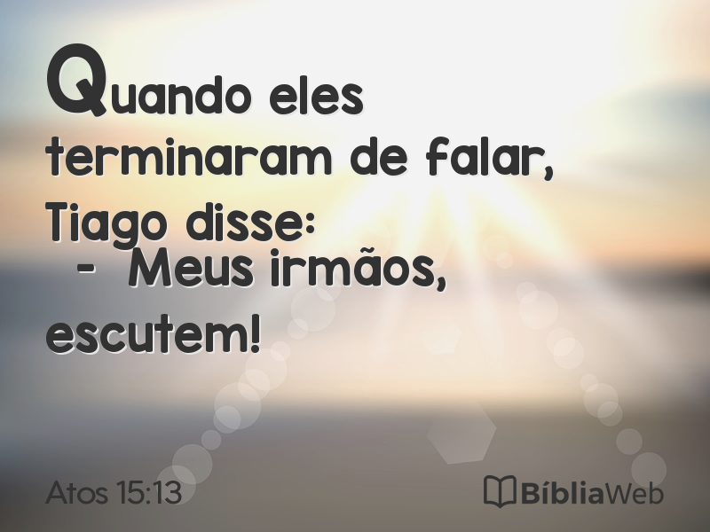 Atos 15:13 em imagem para compartilhar