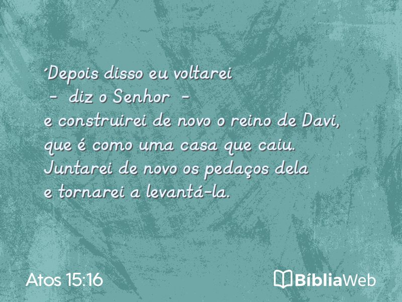 Atos 15:16 em imagem para compartilhar