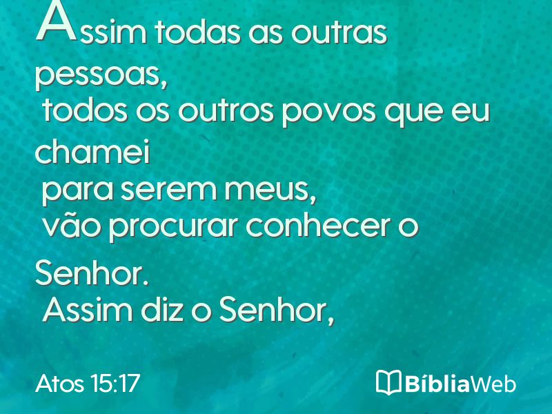 Atos 15:17 em imagem para compartilhar