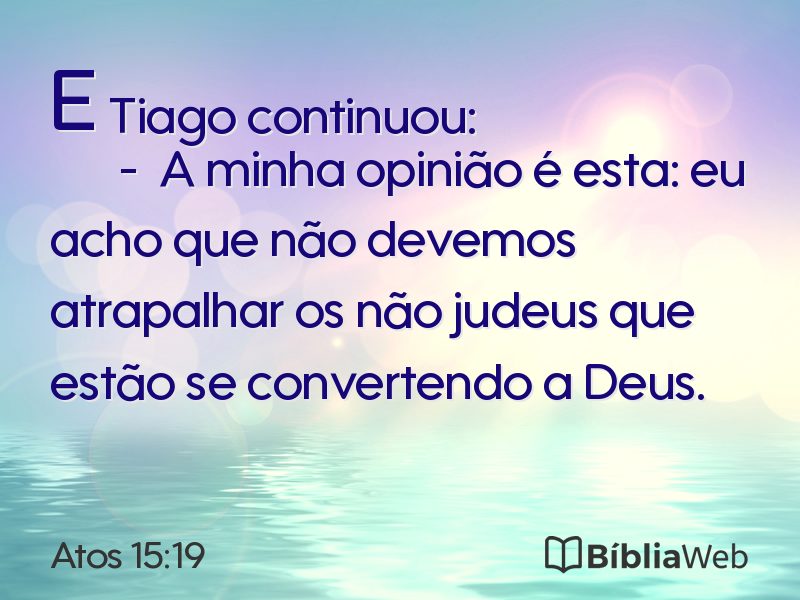 Atos 15:19 em imagem para compartilhar