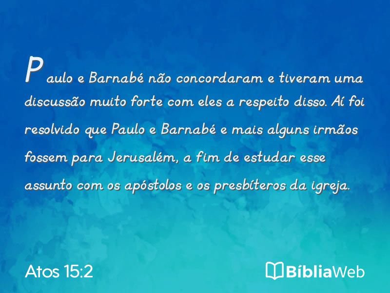 Atos 15:2 em imagem para compartilhar