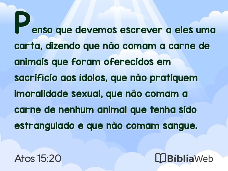 Atos 15:20 em imagem para compartilhar