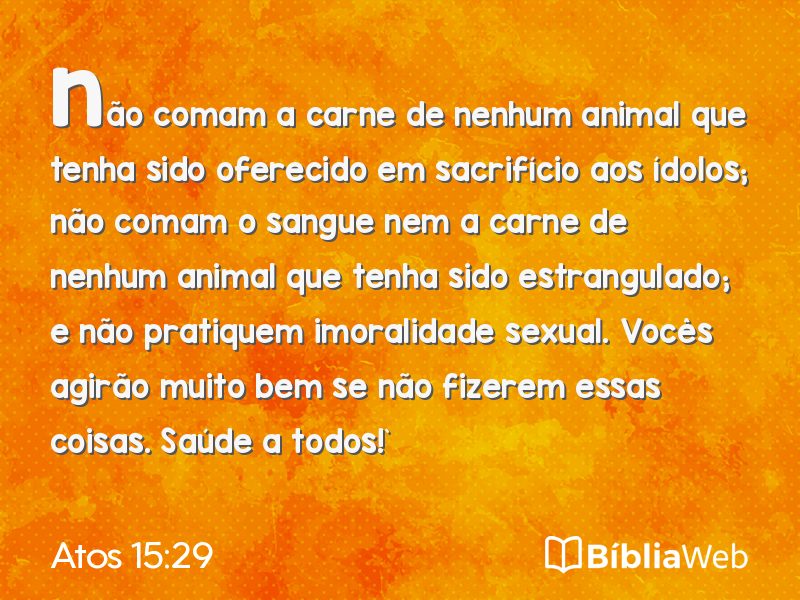 Atos 15:29 em imagem para compartilhar