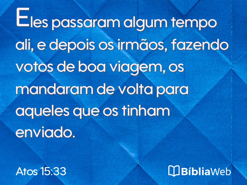 Atos 15:33 em imagem para compartilhar