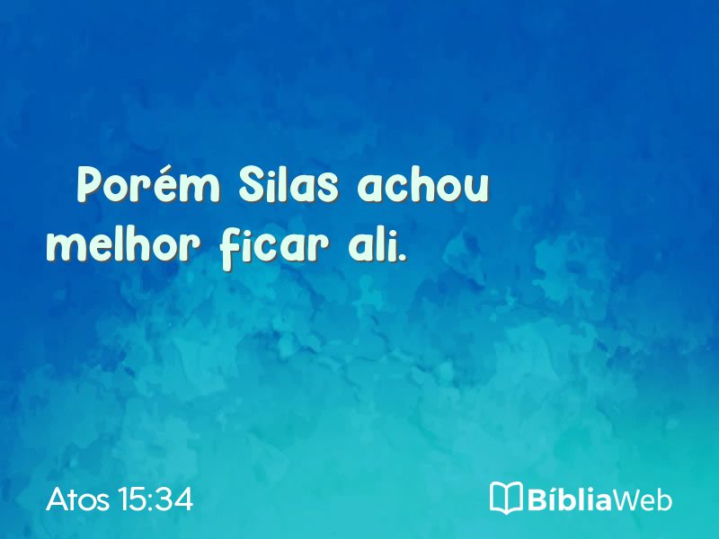 Atos 15:34 em imagem para compartilhar
