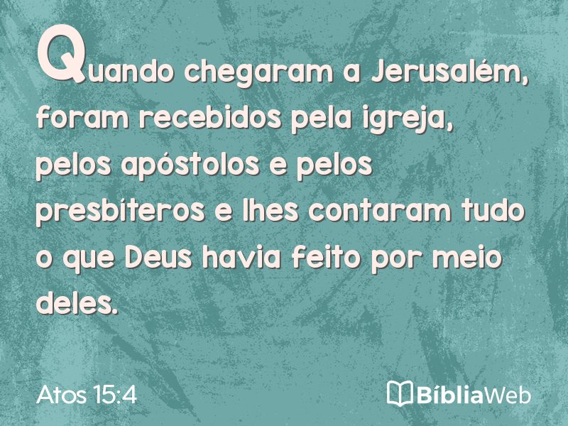 Atos 15:4 em imagem para compartilhar