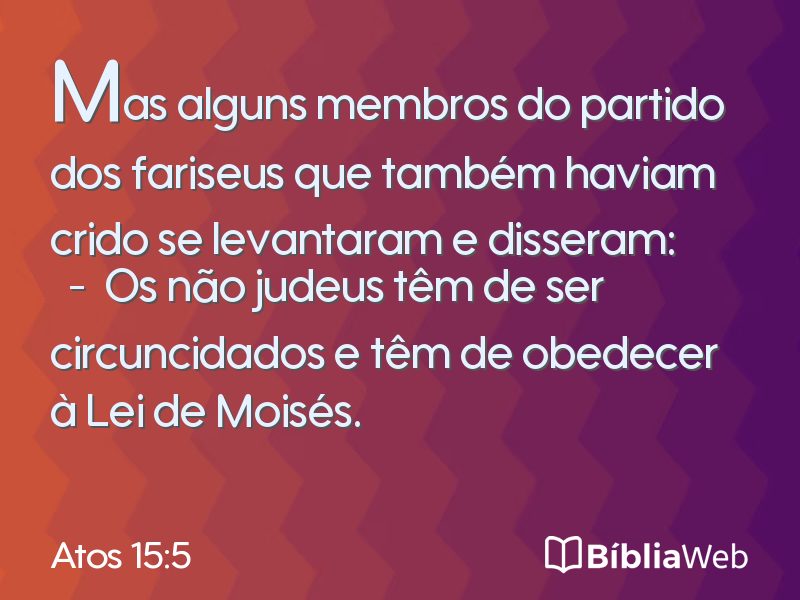 Atos 15:5 em imagem para compartilhar
