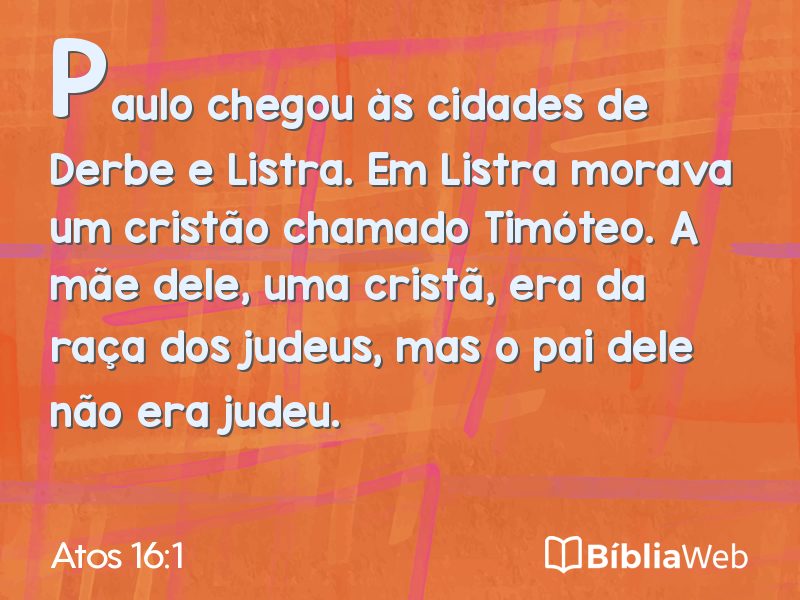 Atos 16:1 em imagem para compartilhar