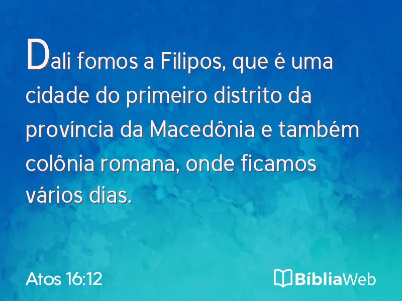 Atos 16:12 em imagem para compartilhar