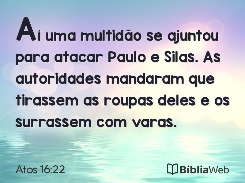 Atos 16:22 em imagem para compartilhar