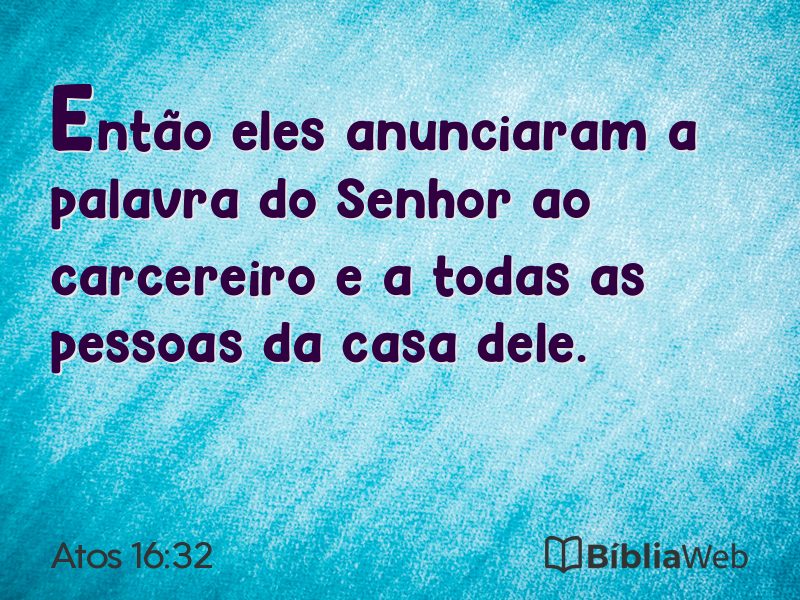 Atos 16:32 em imagem para compartilhar