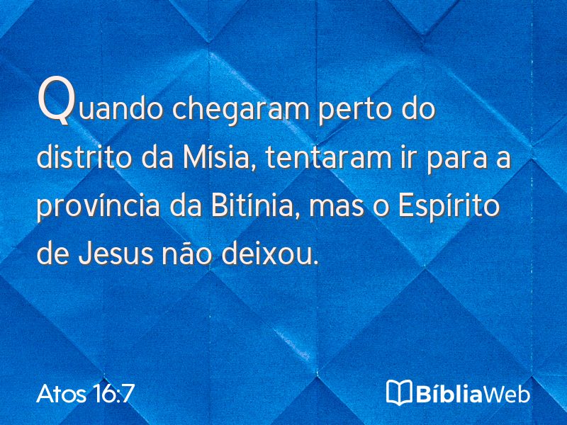 Atos 16:7 em imagem para compartilhar