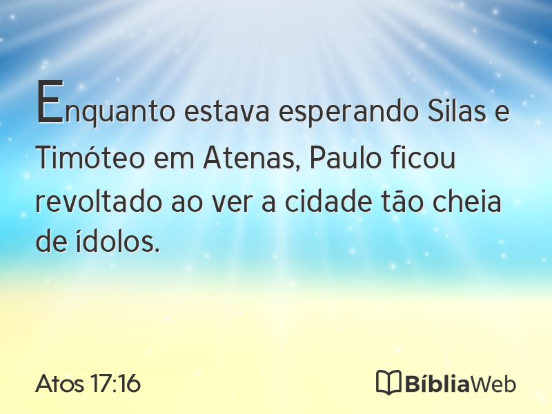 Atos 17:16 em imagem para compartilhar