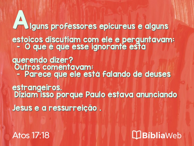 Atos 17:18 em imagem para compartilhar