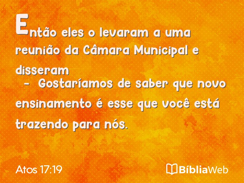 Atos 17:19 em imagem para compartilhar