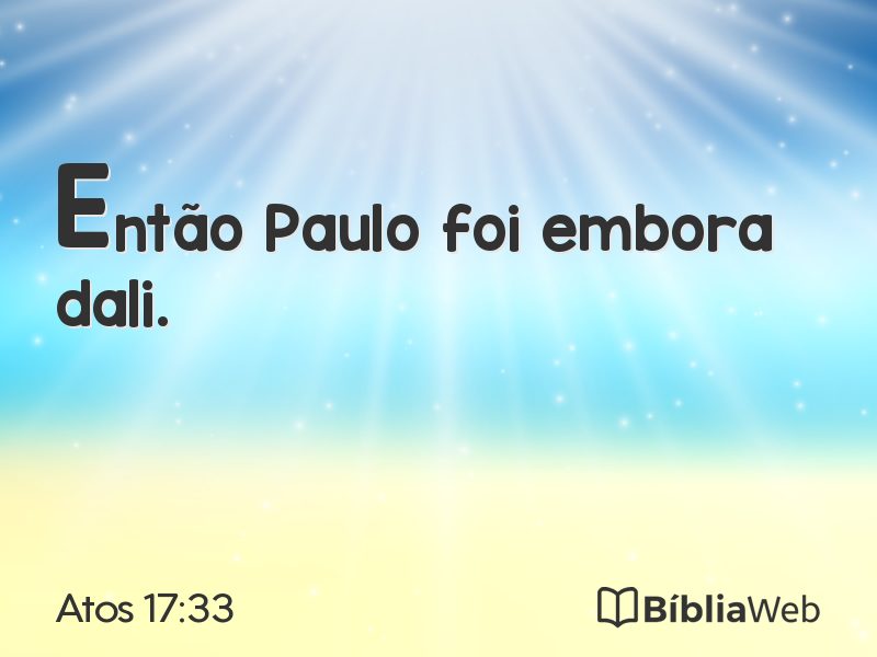 Atos 17:33 em imagem para compartilhar