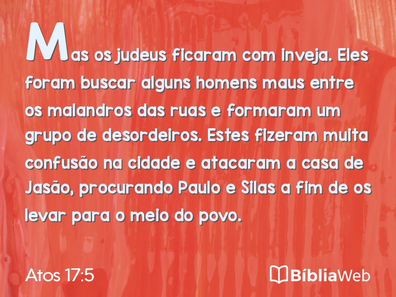 Atos 17:5 em imagem para compartilhar