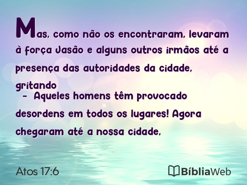 Atos 17:6 em imagem para compartilhar