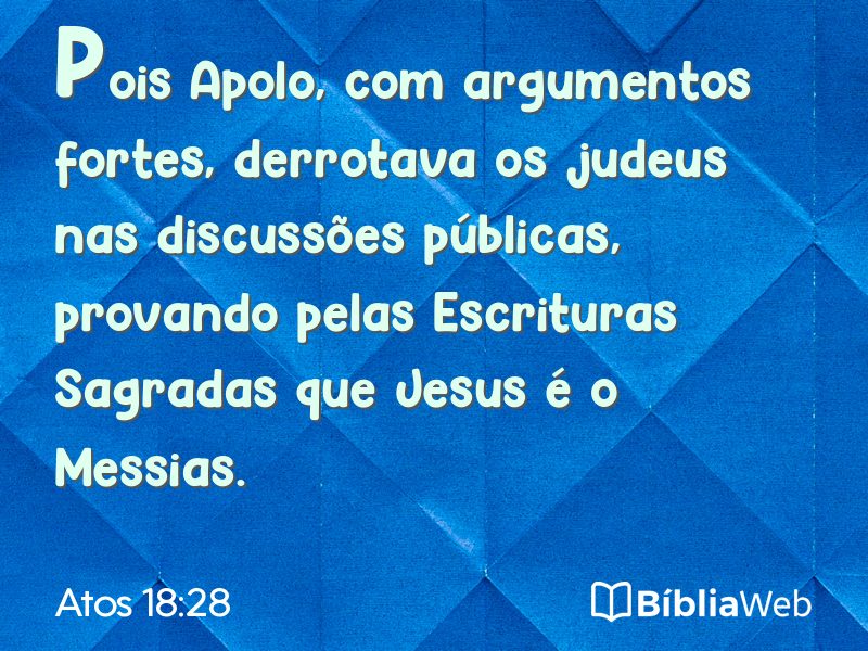 Atos 18:28 em imagem para compartilhar