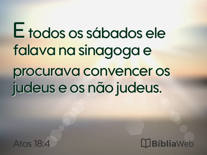 Atos 18:4 em imagem para compartilhar