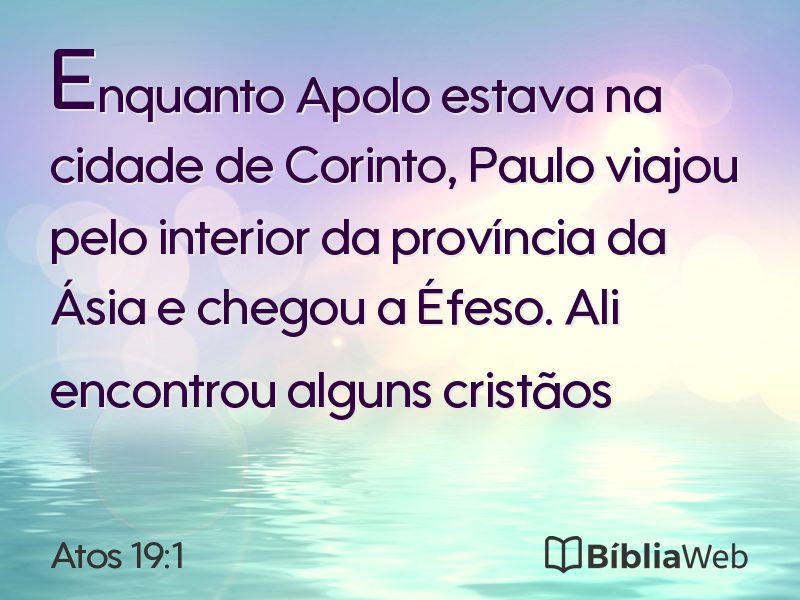 Atos 19:1 em imagem para compartilhar