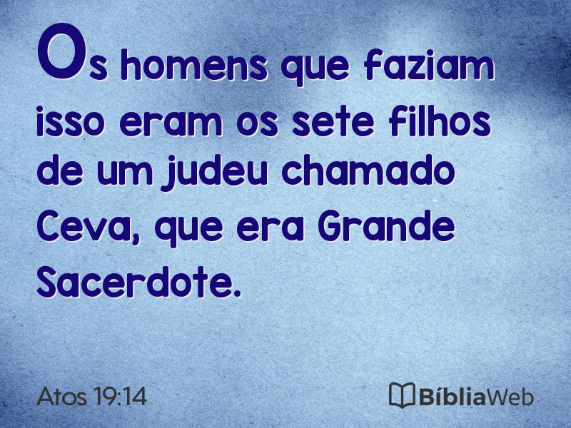 Atos 19:14 em imagem para compartilhar