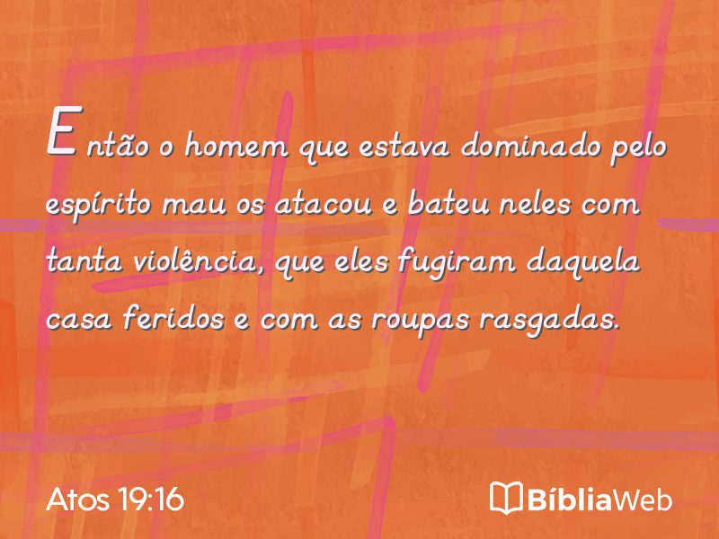 Atos 19:16 em imagem para compartilhar