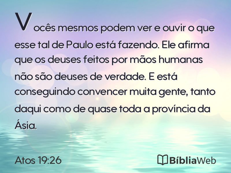 Atos 19:26 em imagem para compartilhar