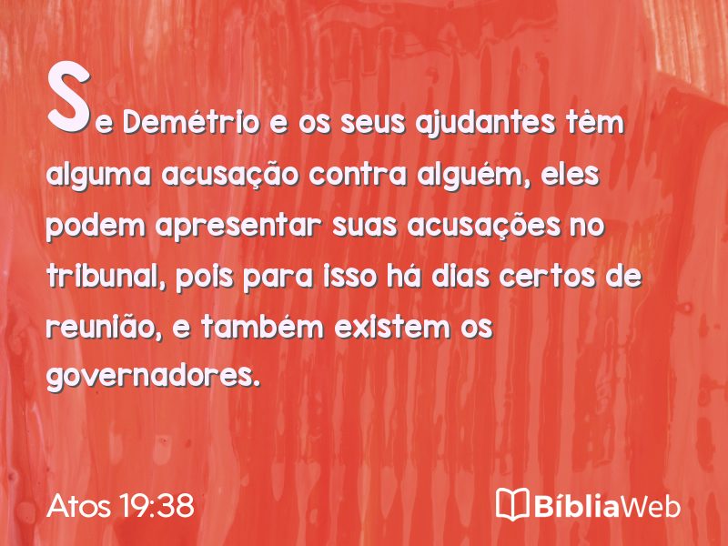 Atos 19:38 em imagem para compartilhar