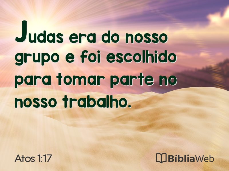 Atos 1:17 em imagem para compartilhar