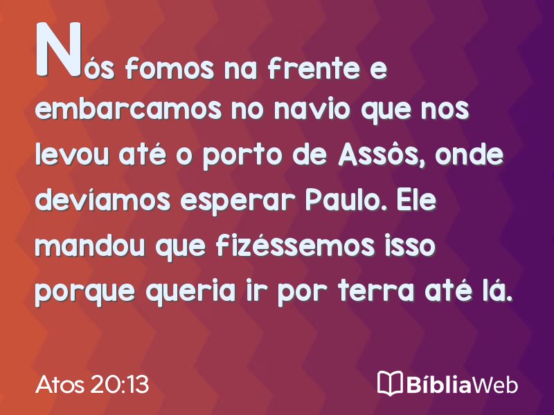 Atos 20:13 em imagem para compartilhar