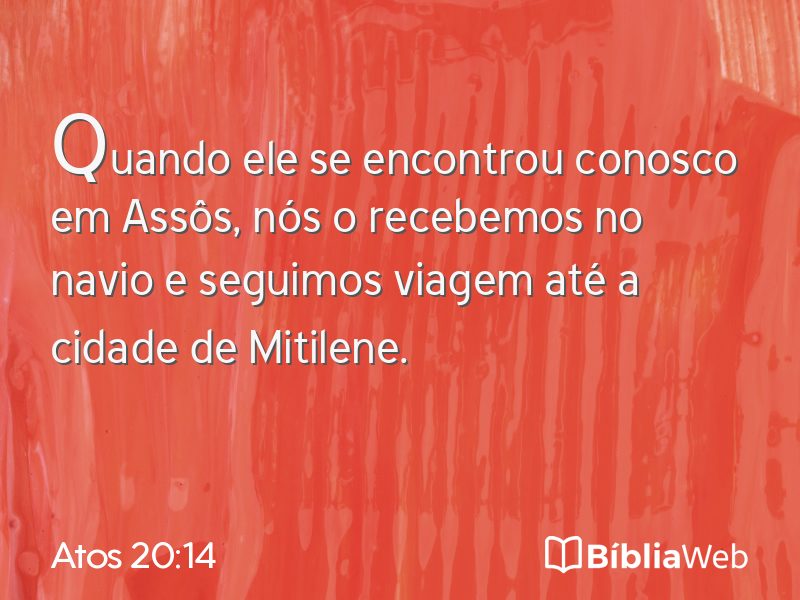 Atos 20:14 em imagem para compartilhar