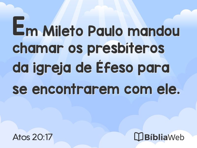 Atos 20:17 em imagem para compartilhar