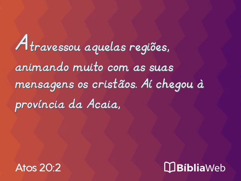 Atos 20:2 em imagem para compartilhar