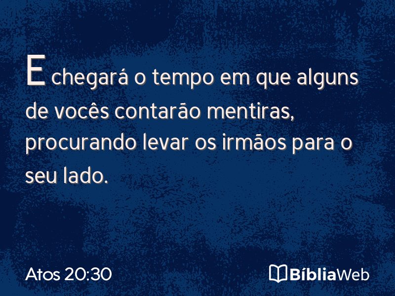 Atos 20:30 em imagem para compartilhar