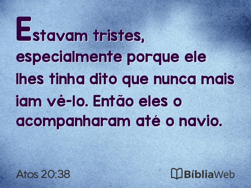 Atos 20:38 em imagem para compartilhar