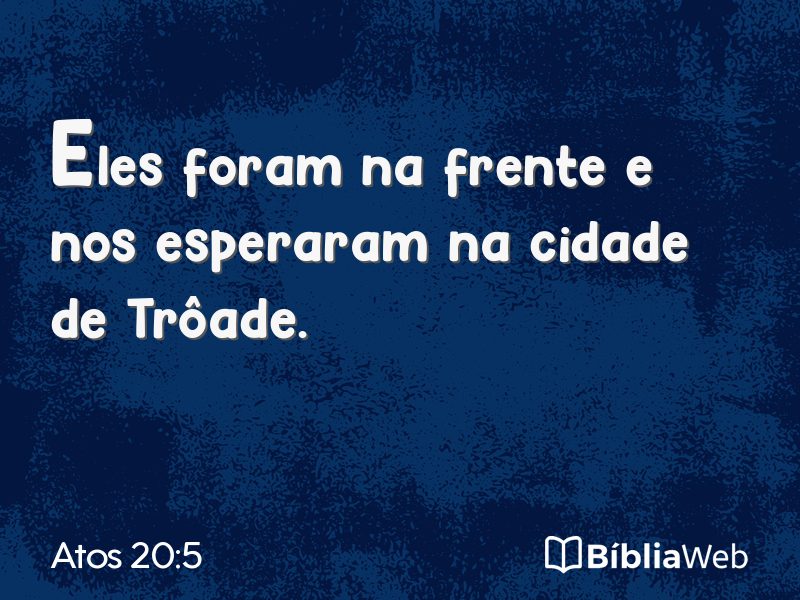 Atos 20:5 em imagem para compartilhar