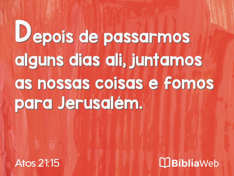 Atos 21:15 em imagem para compartilhar