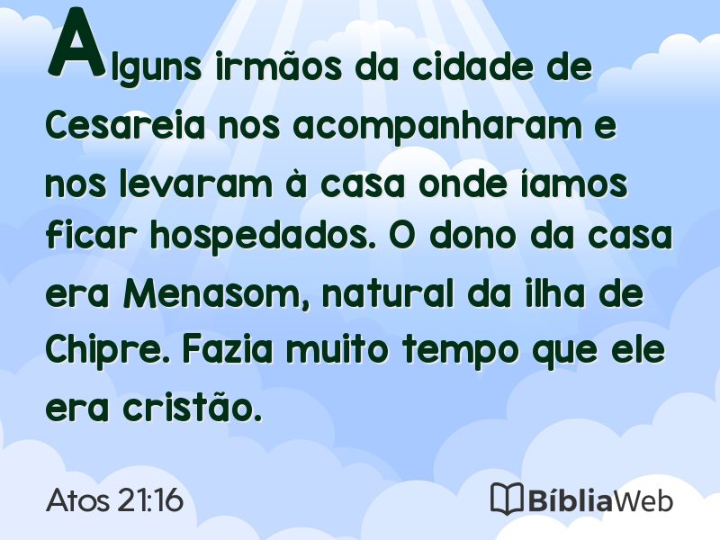 Atos 21:16 em imagem para compartilhar