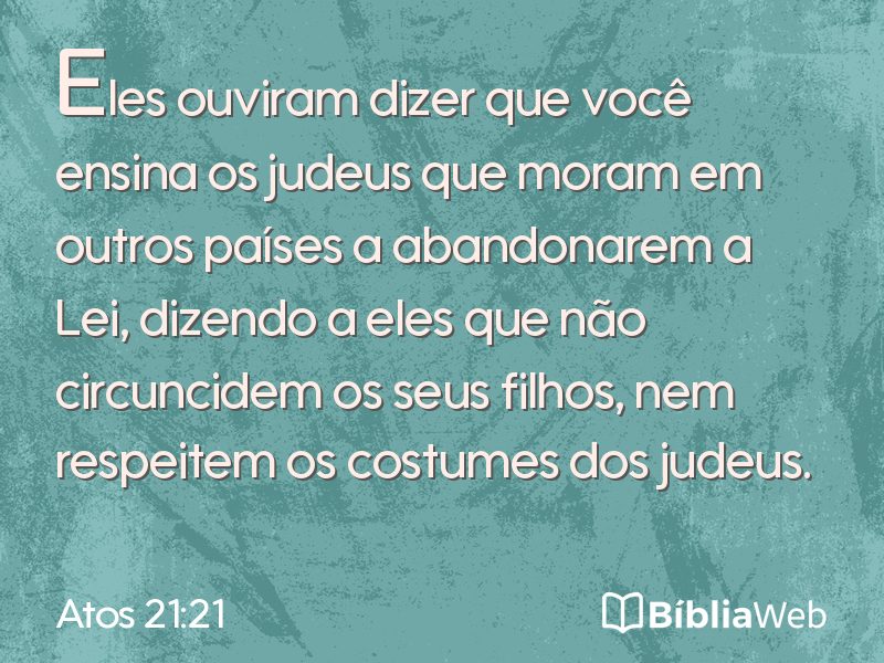 Atos 21:21 em imagem para compartilhar