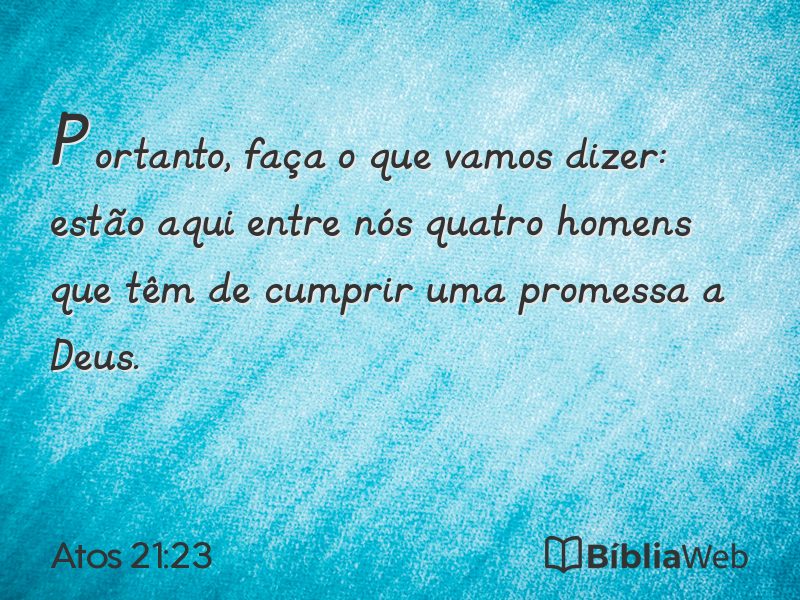 Atos 21:23 em imagem para compartilhar