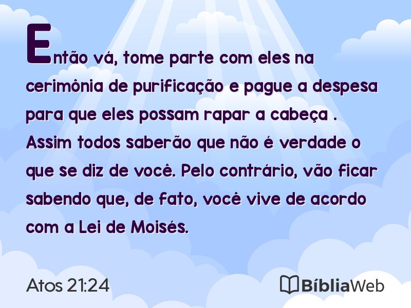 Atos 21:24 em imagem para compartilhar