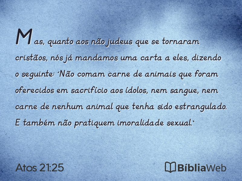 Atos 21:25 em imagem para compartilhar