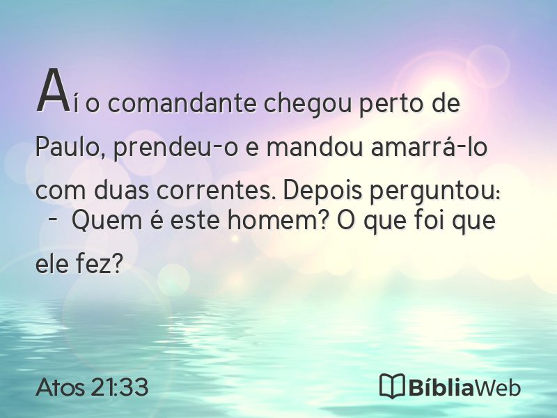 Atos 21:33 em imagem para compartilhar