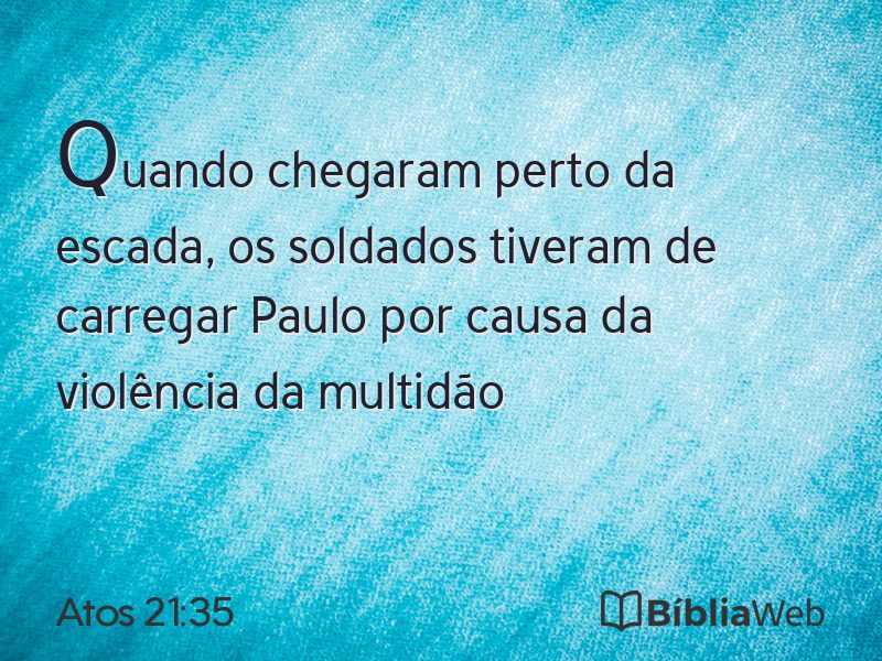 Atos 21:35 em imagem para compartilhar