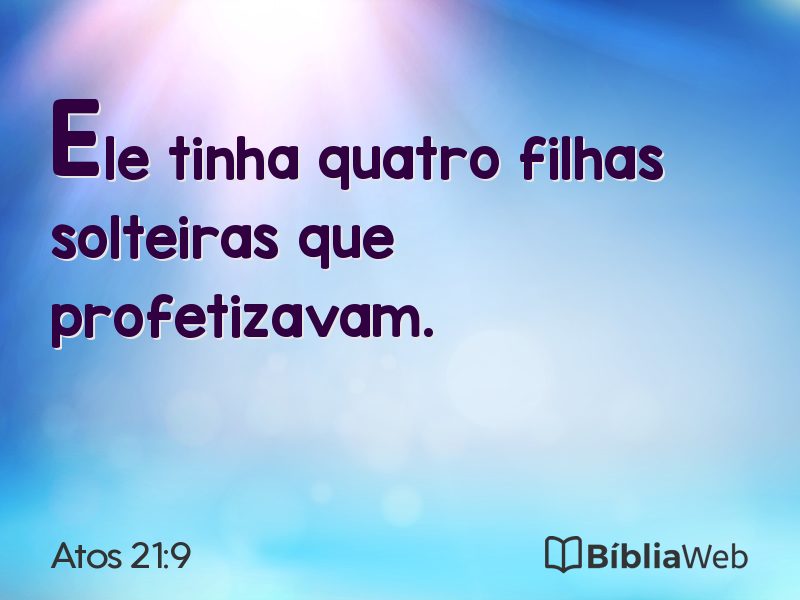 Atos 21:9 em imagem para compartilhar